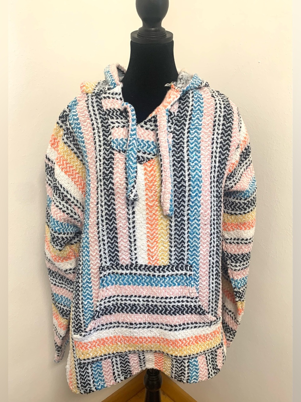 Earth Ragz Striped Multicolor Baja Hoodie